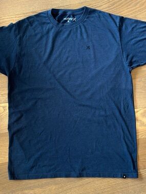 Hurley Large Navy Blue Short Sleeve Crew Tee